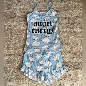 Angel Energy Cloud Blue Pajama Set Size S